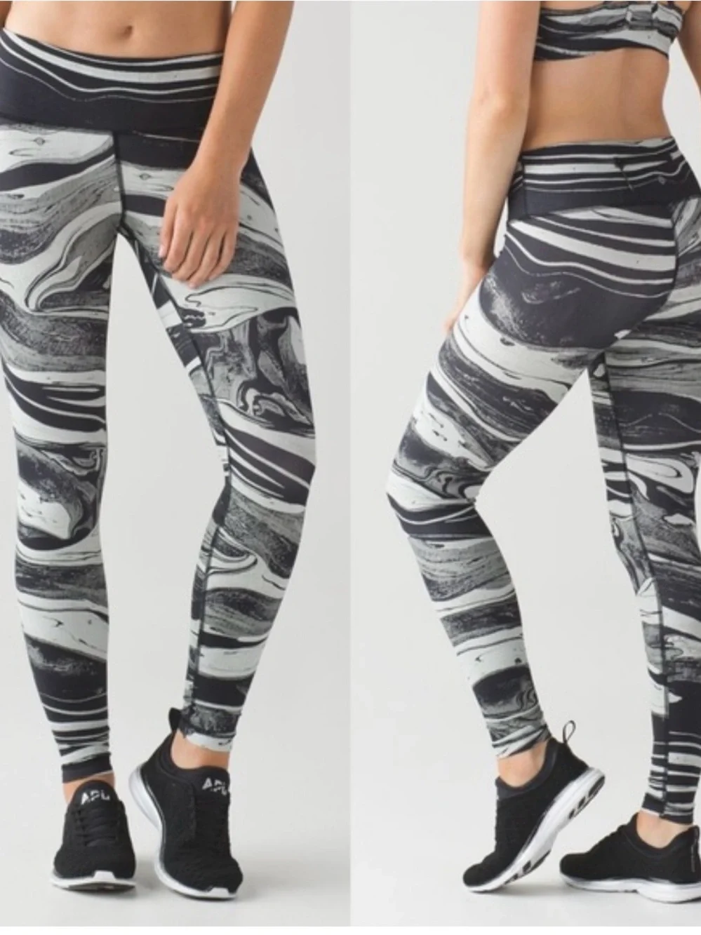 Lululemon Speed Wunder Tight Nulux Marble Leggings Size 6 - Picture 1 of 10